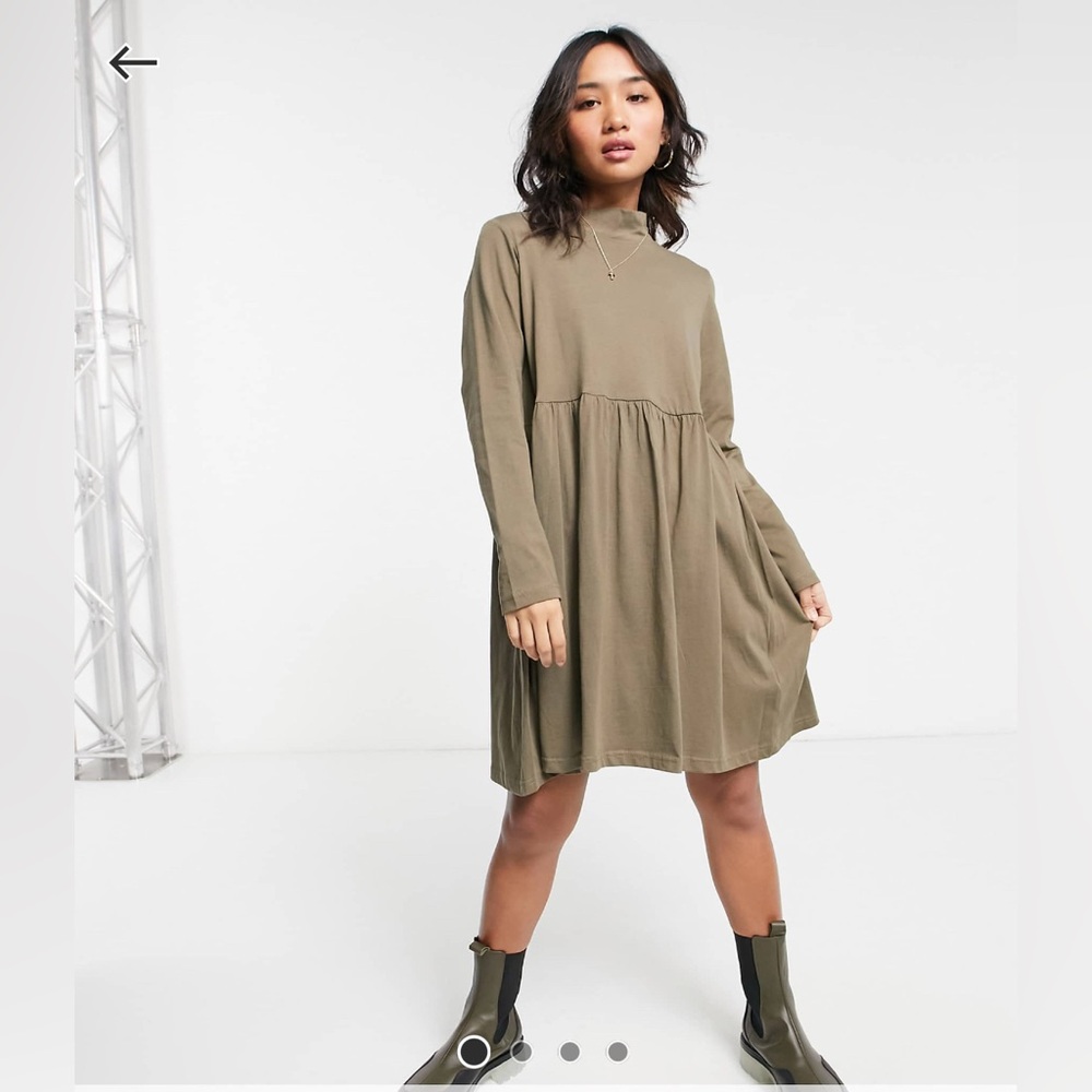 Brave Soul Knit L/S Babydoll Dress
